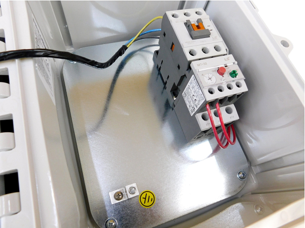 10 HP 480V Enclosed Motor Starter, Nema 4X, Push Button 