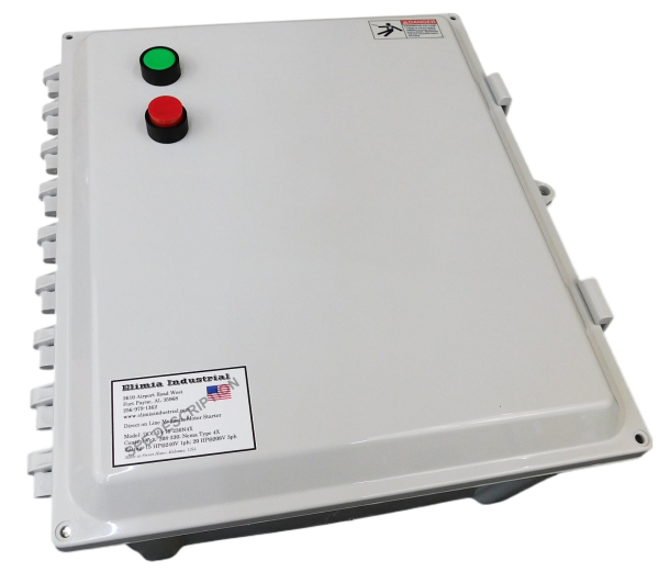 75 HP 480V, 3PH, Enclosed Motor Starter, Nema 4X, Push Button 