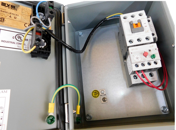 20 HP 480V Steel Enclosed Motor Starter, Nema 4, Push Button 