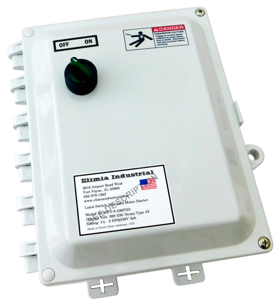 2 HP 208-230V Enclosed Motor Starter, Nema 4X, Air Compressor Controls
