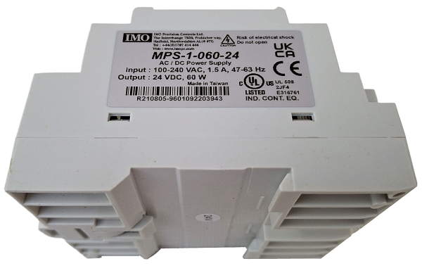 60W 24VDC POWER SUPPLY, 90-265VAC INPUT, UL Listed