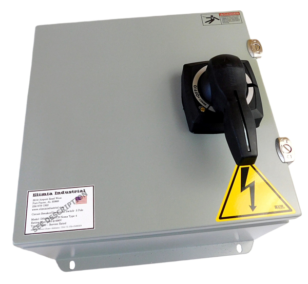 Circuit Breaker Main Disconnect, 150A, 230V, 480V, 600V, Nema 4