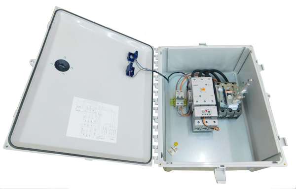 25 HP 480V Combination Motor Controller w/MCCB, Nema 4X, Push Button Controls 