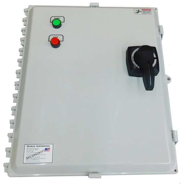 60 HP 480V Combination Motor Controller w/MCCB, Nema 4X, Push Button Controls 