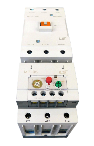 Motor Starter, 45-65 Amp, 480V Coil, 40HP 480V, IEC Size 75