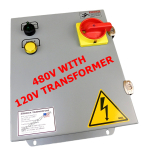  480V Enclosed Starters W/Disconnect, HOA Controls, Steel Nema 4